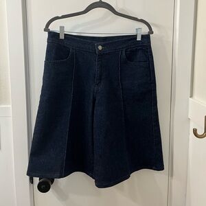 LEVI’S - Red Tab Indigo Wide Leg Culottes Jorts Skort NWOT